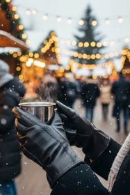 Vivisence 7209 Rękawiczki skórzane, black