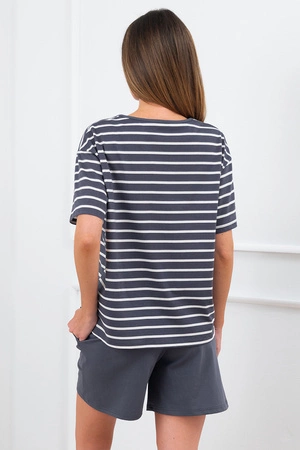 Italian Fashion Betty kr.r. kr.sp. Nocna piżama, grafit