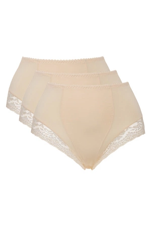 Mitex Ela 3-pak Majtki figi modelujące, beż