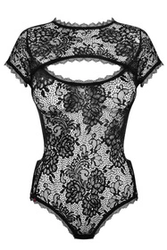 Obsessive Peonesia teddy Body sexy, czarny