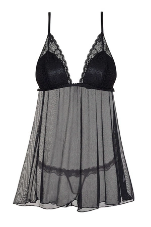 Beauty Night Lauren chemise BN6629 Nocna komplet koszulka + stringi, black