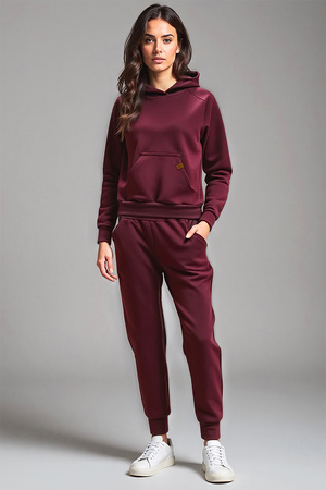 Vivisence 9203kmpl Komplet bluza+spodnie, bordowy