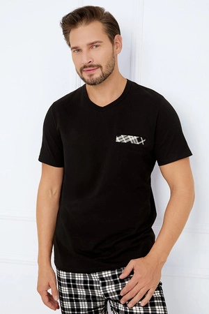 Italian Fashion Klark kr.r. kr.sp. Nocna piżama, czarny/druk