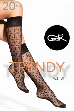 Gatta Trendyline 30 Wyrób pończoszniczy podkolanówki, nero