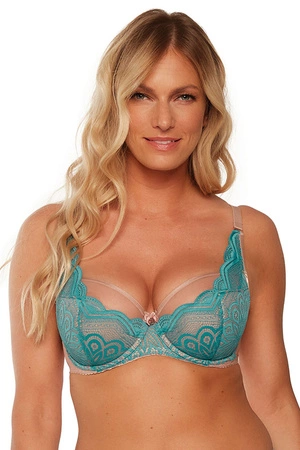 Gaia 1250 Lorita Biustonosz półusztywniany, turkusowy-mokka