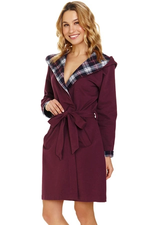 Doctor Nap SWW.7106 Nocna szlafrok, burgundy
