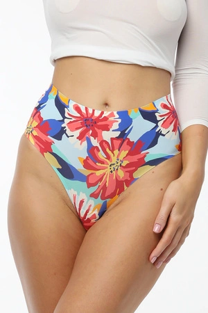 Julimex Simple Brasil Maxi Majtki wysokie brazyliany, flower folk