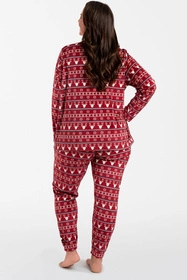 Italian Fashion Islandia dł.r. dł.sp. Dres homewear, bordo