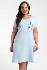 Italian Fashion Arietta kr.r. Nocna koszula, niebieski