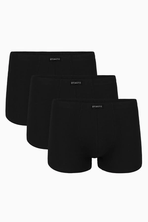 Atlantic 3BMH-007 3-pack Majtki bokserki, czarny