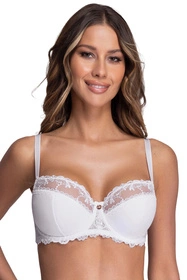 Ava 1030 Novato Maxi Biustonosz półusztywniany, biały