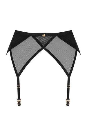 Obsessive Nesari garter belt Pas do pończoch niski, czarny