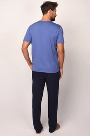 Italian Fashion Dallas kr.r. dł.sp. Nocna piżama, niebieski/granat