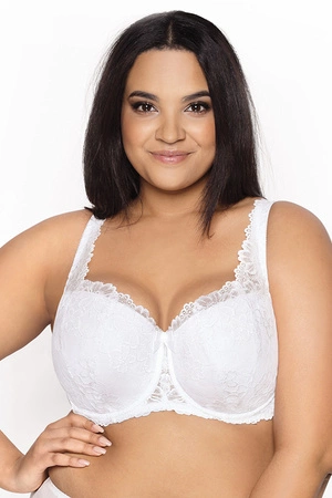 Mat 053/22 Carmela Big Biustonosz usztywniany, biały