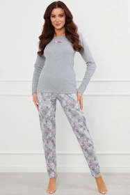 Italian Fashion Ibena dł.r. dł.sp. Nocna piżama, melanż/druk