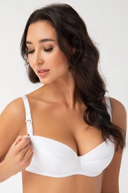 Gorsenia MK01 Ana Biustonosz do karmienia, biały