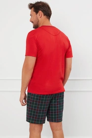 Italian Fashion Fogo kr.r. kr.sp. Nocna piżama, czerwony/druk