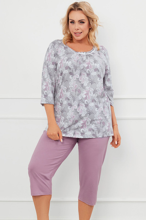 Italian Fashion Ardila r.3/4 sp.3/4 Nocna pi�ama, druk/wrzos