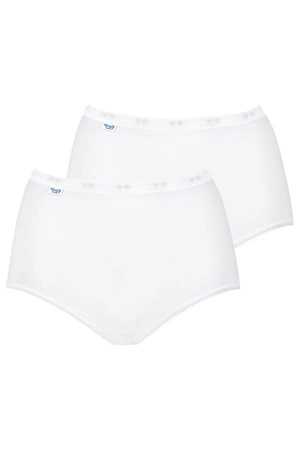 Sloggi 10043769 Basic+ Maxi 2P Majtki wysokie figi, 0003-white