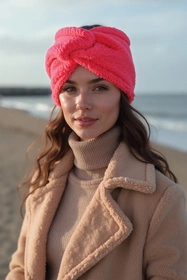 Vivisence 70108 Nakrycie głowy opaska, malinowy