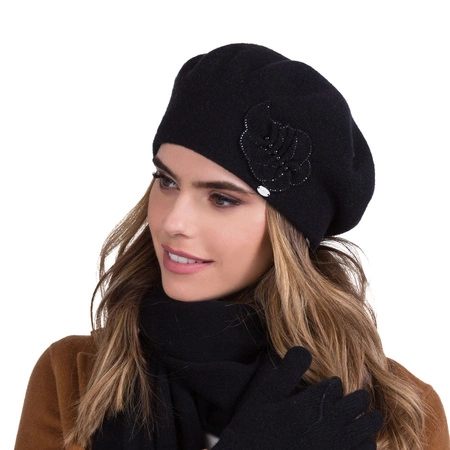 Kamea Justa Nakrycie głowy beret, czarny