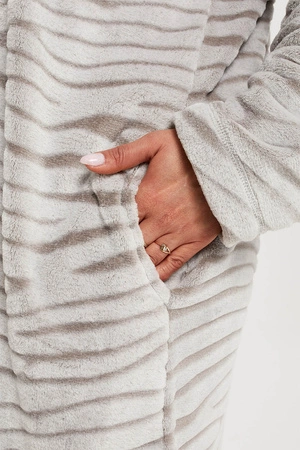 Italian Fashion Meru dł.r. Nocna szlafrok, szary