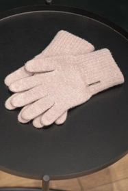 Vivisence 7201 Rękawiczki dzianinowe, pudrowy róż