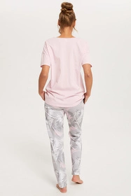 Italian Fashion Dracena kr.r. dł.sp. Nocna piżama, róż/druk