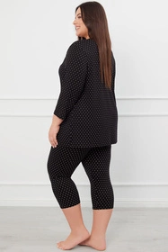 Italian Fashion Puntini r.3/4 sp.3/4 Nocna piżama, druk/czarny