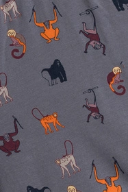 Atlantic 2MH-064 2-pak Majtki bokserki, szary/granat