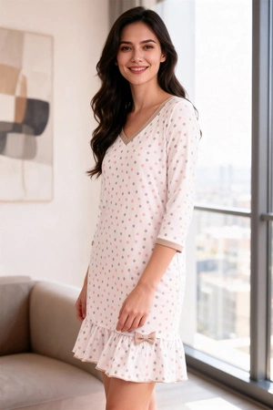 Vivisence 2034 Nocna koszula, biały