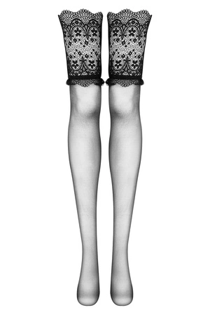 Beauty Night Obsidian stockings BN6752 Wyrób pończoszniczy pończochy do pasa, black