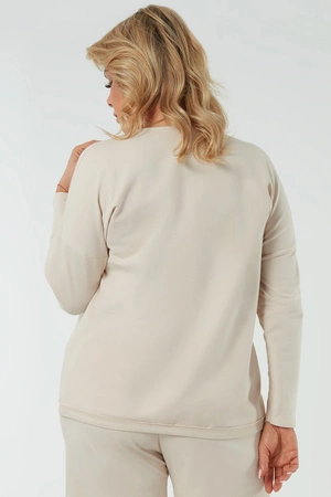 Italian Fashion Madri dł.r. Bluza nierozpinana, beż