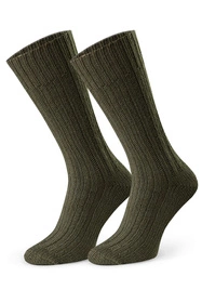 Steven 085 wełniane Skarpety za kostkę, oliwkowy
