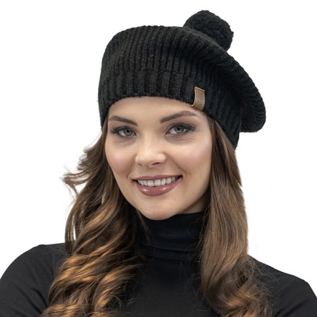 Vivisence 7074 Nakrycie głowy beret, czarny