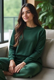 Vivisence 9204kmpl Komplet bluza+spodnie, zielony