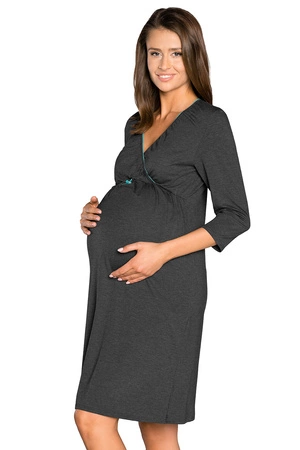 Italian Fashion Sonata r.3/4 Nocna koszulka, c.melanż/zielony