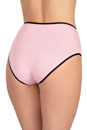 Vivisence 4017 5-pack Majtki wysokie figi, gumka czarna: róż