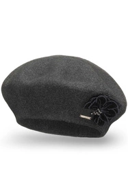 Vivisence 7036 Nakrycie głowy beret, ciemnoszary