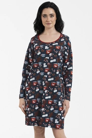 Italian Fashion Makala dł.r. Nocna koszula, druk