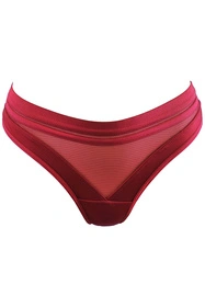 Axami V-12025 Majtki stringi, bordowy