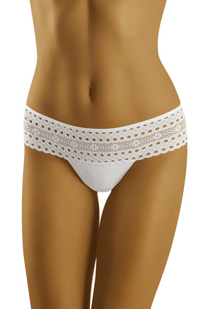 Wol-Bar Eco-Fo Majtki szorto-stringi, bia�y
