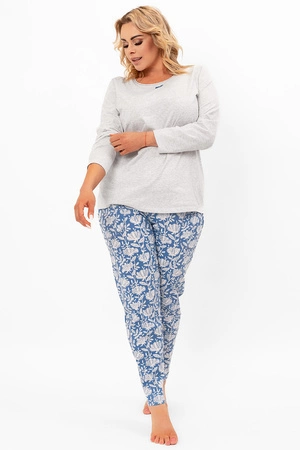 Italian Fashion Boma dł.r. dł.sp. Nocna piżama, j.melanż/druk