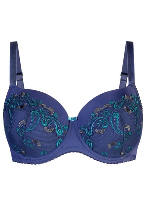 Vena VB-474 Biustonosz usztywniany, granat-zielony