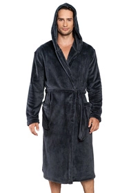 Italian Fashion Mimas dł.r. Nocna szlafrok, grafit