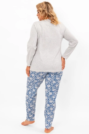 Italian Fashion Boma dł.r. dł.sp. Nocna piżama, j.melanż/druk