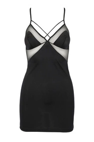 Avanua Quella chemise Nocna komplet koszulka + stringi, black