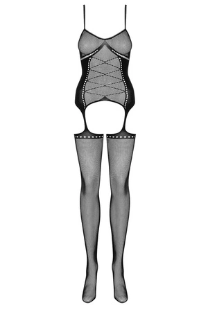 Obsessive Bodystocking G314 Body bodystocking, czarny