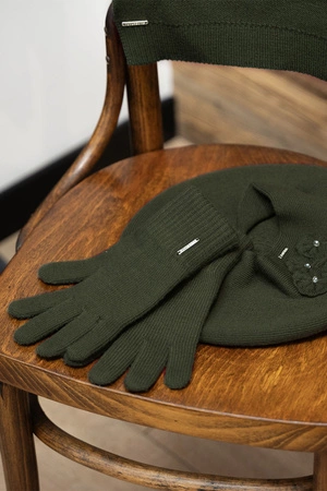 Vivisence 7204 Rękawiczki dzianinowe, zielony