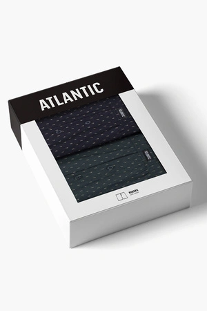 Atlantic 2MBX-096 2-pack Majtki bokserki, granat/zielony ciemny